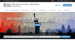 Desktop Screenshot of libertyellisfoundation.org