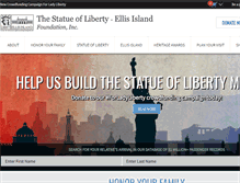 Tablet Screenshot of libertyellisfoundation.org